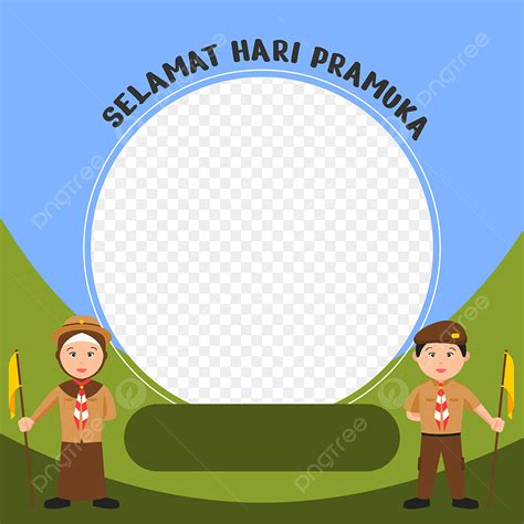 Scout Hari Pramuka Vector Hd Images Selamat Hari Pramuka Twibbon With