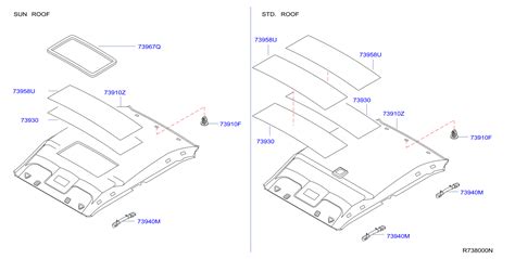 Nissan Sentra Sunroof Opening Trim 73967 5m000 Genuine Nissan Part