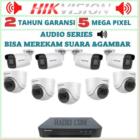 Jual Paket Cctv Hikvision Mp Channel Kamera Audio Series Bisa