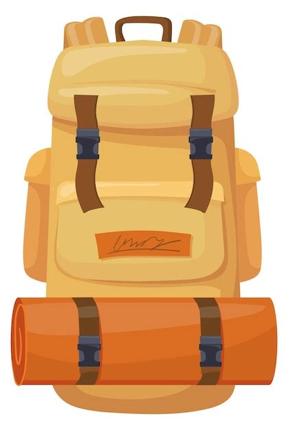 Icono De Dibujos Animados De Mochila De Camping Bolsa Tur Stica Al Aire