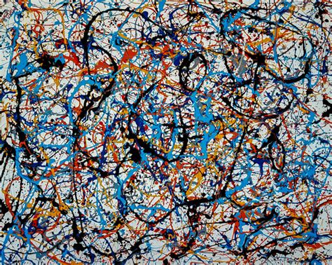 Blue Seaweed Abstract Artwork Abstract Expressionism Jackson Pollock