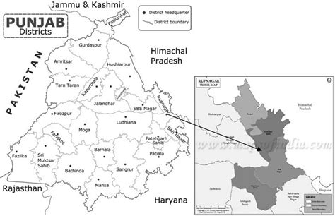 Location Map Of Rupnagar District Punjab Download Scientific Diagram