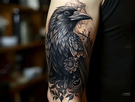 Raven Tattoo Meaning And Symbolism Wisdom Protection Raven Tattoo