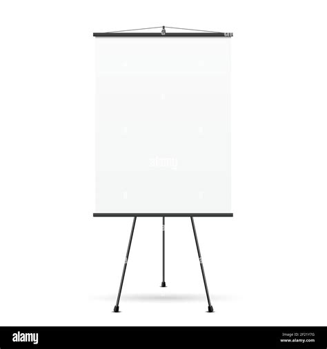 Blank Presentation Screen White Board For Business Empty Paper