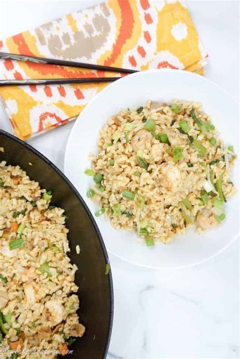 Spicy Fried Brown Rice With Shrimp And Pork Belly A Lil Sweet Spice