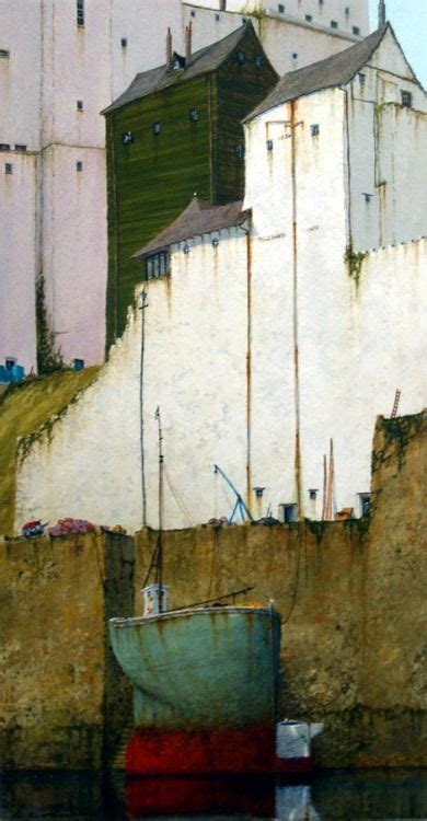 Burgh Island By Cyril Croucher Acrylic Urban Landscape Abstract