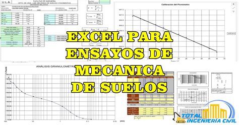 PLANTILLAS EXCEL PARA ENSAYOS DE MECANICA DE SUELOS MUY COMPLETO