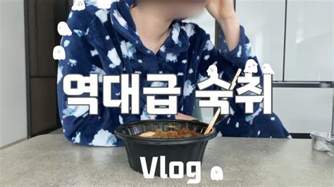 Vlog 와 역대급 숙취 내가 술 이렇게 더 먹으면 개ㄷr 먹방 일상 브이로그 스테비아방토 낙지덮밥