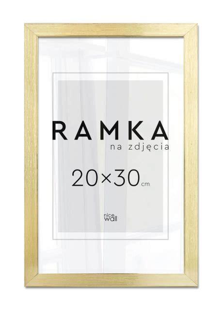 Ramka Na Zdjęcia 20X30 Cm Z Podpórką Złota Inna marka Sklep EMPIK