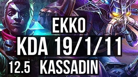 Ekko Vs Kassadin Mid Legendary Winrate Na Master