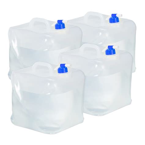 Relaxdays Jerrycan Pliable Lot De 4 Pour Camping Vacances Jerricane