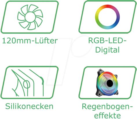 Lc Cf Pro Rgb Lc Power Case Fan Mm Rgb At Reichelt Elektronik