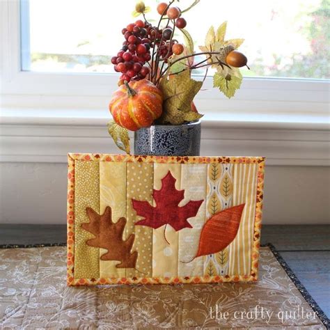 The Crafty Quilter Quilting Tips And Inspiration Fall Placemats Fall Sewing Projects Fall