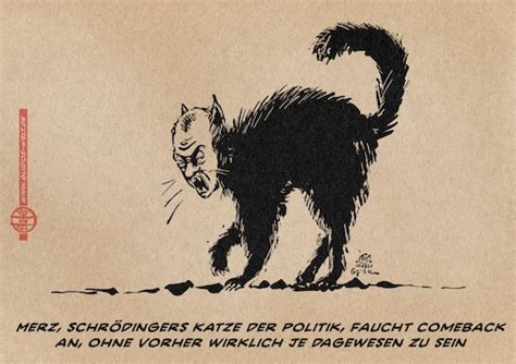 Schrödingers Merz By Guido Kuehn Politics Cartoon TOONPOOL