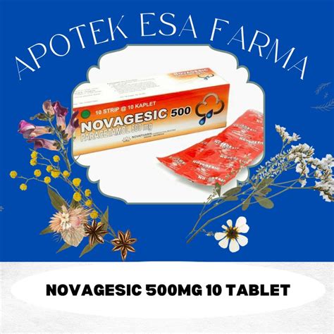 Jual Novagesic Isi Tab Per Strip Paracetamol Mg Shopee