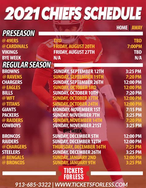 Kansas City Chiefs Schedule 2023 Printable Printable - Printable Word ...