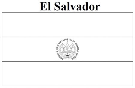 El Salvador Flag Printable