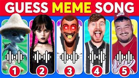 Guess Meme Song 🎵🎙️🔥 Skibidi Toilet Wednesday Mrbeast Skibidi Dom