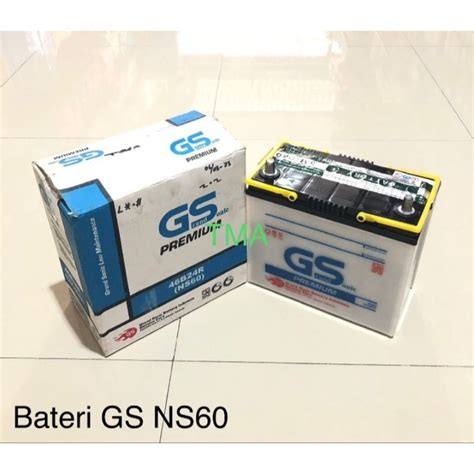 Jual Aki Mobil GS NS60 Basah Premium 46B24R Shopee Indonesia