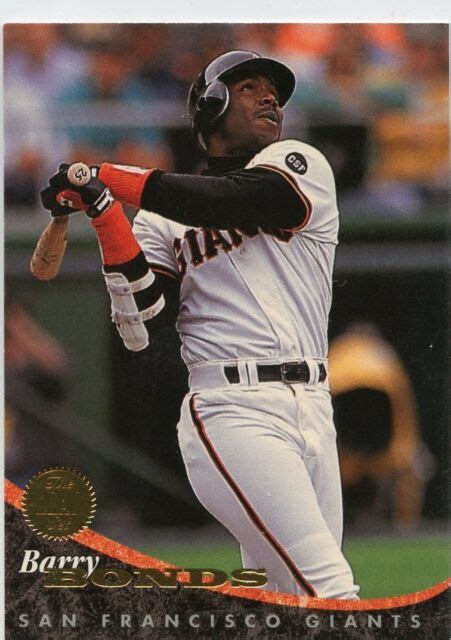 Leaf Barry Bonds San Francisco Giants Baseball Card For Sale