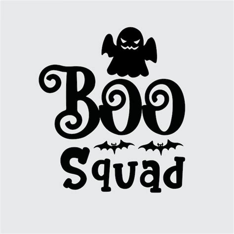 Premium Vector Boo Squad T Shirt Design