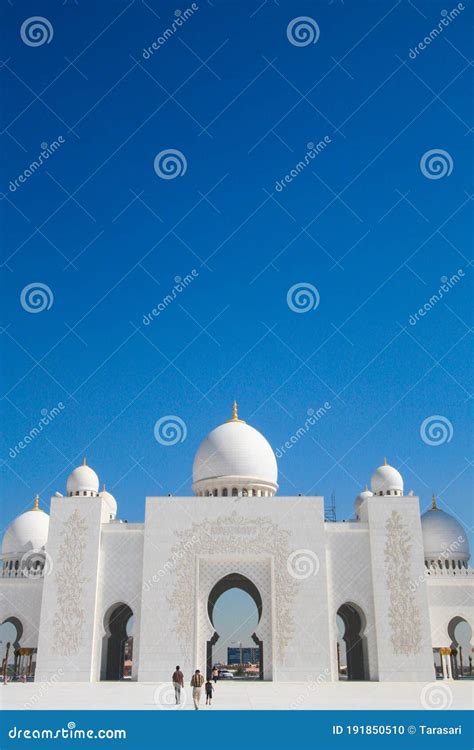 Mosque Sheikh Zayed Bin Sultan Al Nahyan Abu Dhabi Editorial Image