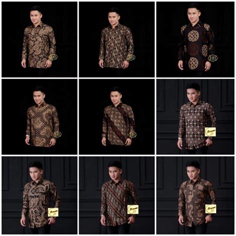 Jual BAJU BATIK PRIA LENGAN PANJANG KEMEJA BATIK MODERN MOTIF SOGAN