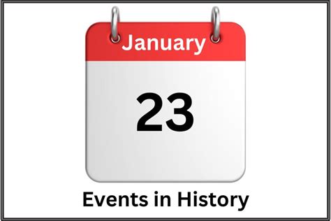 January 23 Events in History - Have Fun With History