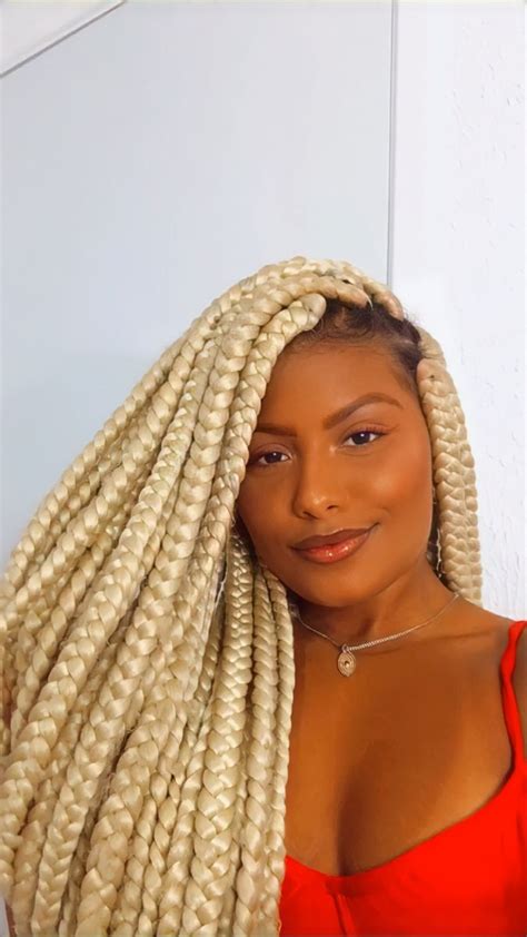 Box Braids Cabelo Tran As Africanas Tran As Loiras Cabelo