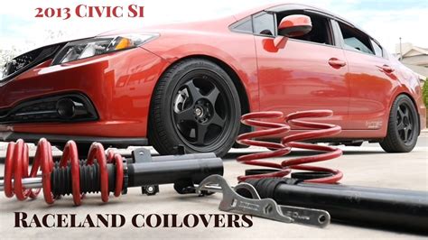 Raceland Coilover Install 2013 Civic Si Upgrade From Skunk2 Springs