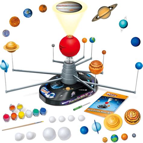 Amazon.com: Playz Premium Solar System Model Kit for Kids - 4 Speed ...