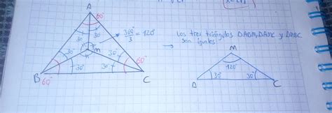 4 En la figura el triángulo ABC es equilátero y se trazan las