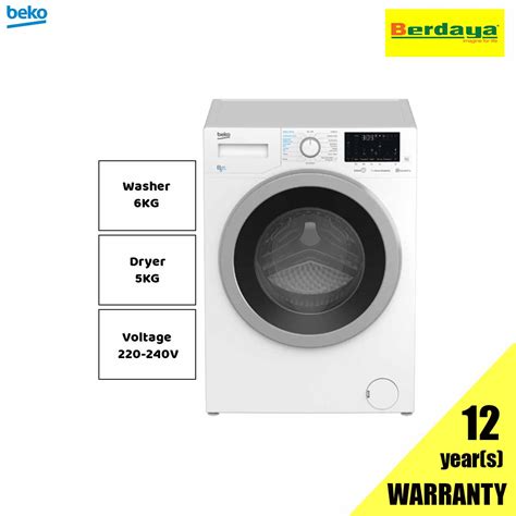 Beko Kg Washer Kg Dryer Wdx W Freestanding Washing Machine