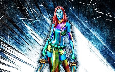 Holo Foil Mystique Grunge Art Fortnite Battle Royale Fortnite