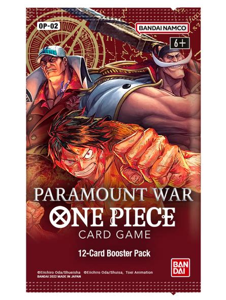 Individual One Piece Op Paramount War Booster Gamers Hart