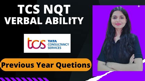 TCS NQT Verbal Ability Verbal Ability Previous Year Questions TCS