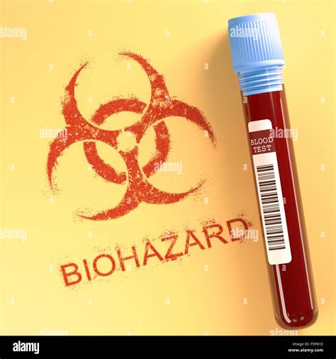 Test Tube With Contaminated Blood Illustration Stock Photo Alamy