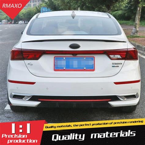 For Kia Forte K Spoiler Abs Material Car Rear Wing Primer