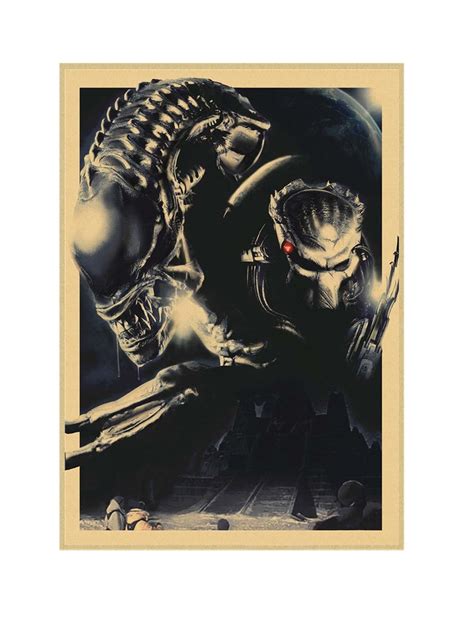 Alien vs Predator Retro Poster | Alien Shopping