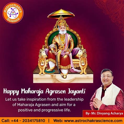 Heartiest Congratulations On The Birth Anniversary Of Maharaja Agrasen