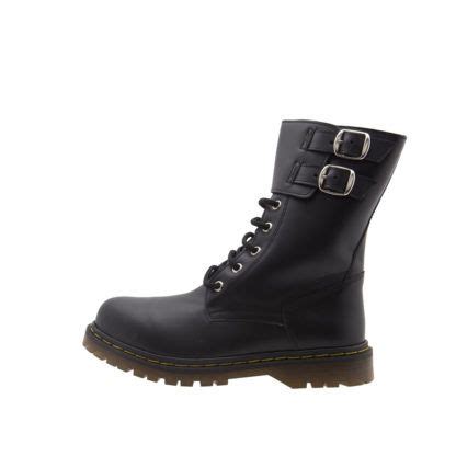 Venta Botas Militares Con Hebillas Mujer En Stock