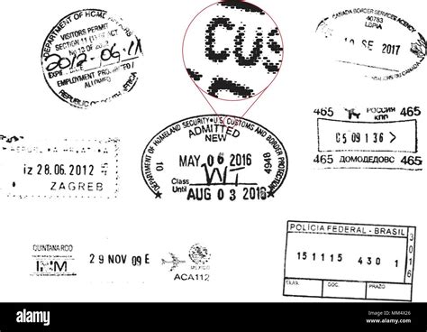 Zagreb Passport Stamp Stock Vector Images Alamy