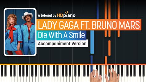 Die With A Smile by Bruno Mars and Lady Gaga Piano Tutorial | HDpiano