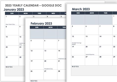 Free Google Calendar Templates Smartsheet