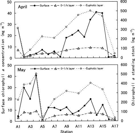 Regional Variations Of The Surface Chlorophyll A Concentration And Download Scientific Diagram