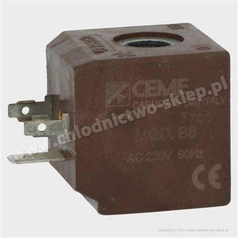 Cewka Zaworu Elektromagnetycznego Ceme B6 Bb7 220 [v] Ac 60 Hz Ip 65