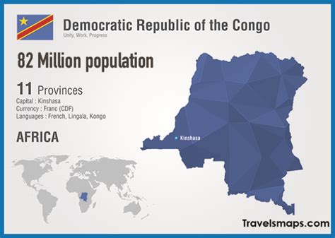 Where is Kinshasa DR Congo? | Kinshasa DR Congo Map | Map of Kinshasa DR Congo - TravelsMaps.Com