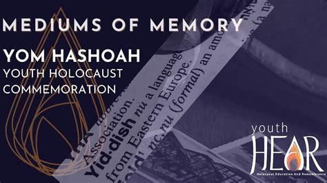 Youth Hear Yom Hashoah Youth Holocaust Commemoration Youtube