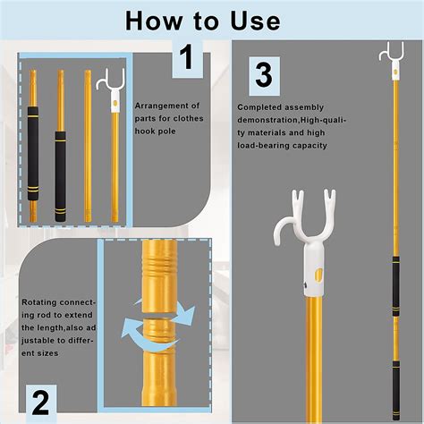 greeily clothes hanger hook extendable reach pole