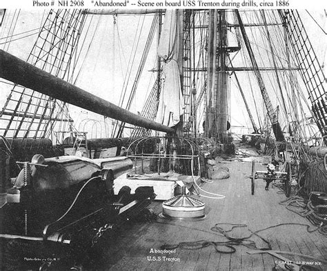 Usn Ships Uss Trenton 1877 1889 Views On Board Part Ii